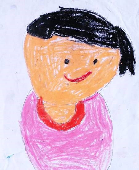 Girl, painting by Chinmayee Anand Naravane