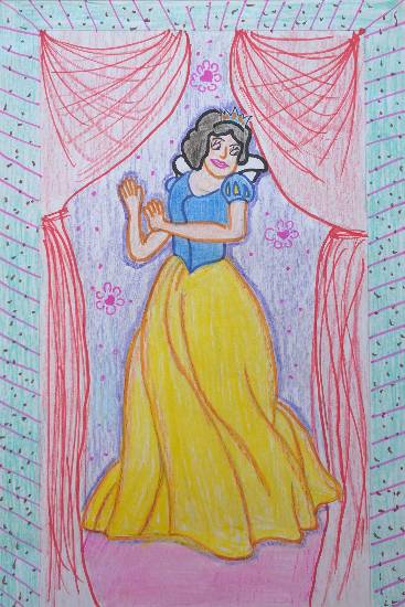 Painting  by Kiran Deepak Borkar - Snow White