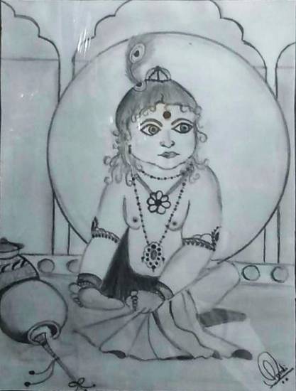 Painting by Hamdi Imran - Krishna