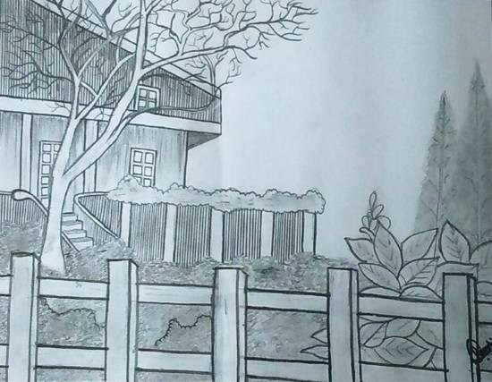 House, painting by Hamdi Imran