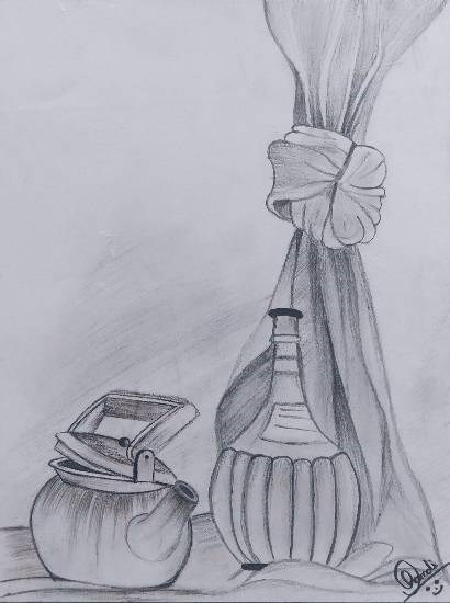 Still Life, painting by Hamdi Imran