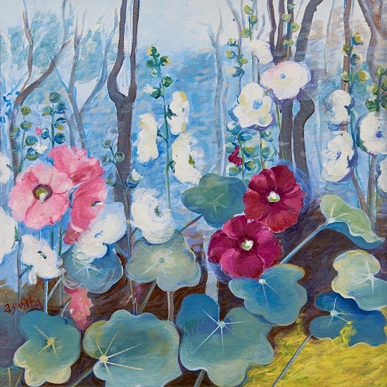 Blooms - 2, painting by Asmita Jagtap