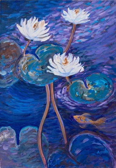 Blooms - 1, painting by Asmita Jagtap