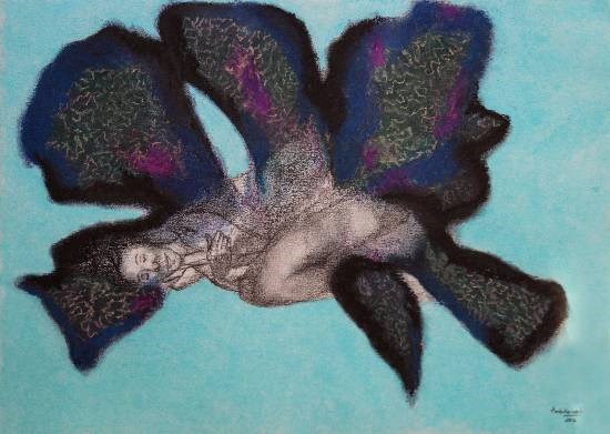 Cocoon - 2, painting by Ambika Wahi