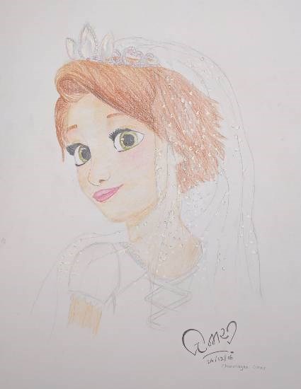 Princess, painting by Chinmayee Amol Sane