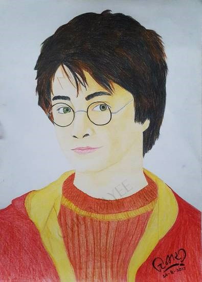 Harry Potter, painting by Chinmayee Amol Sane