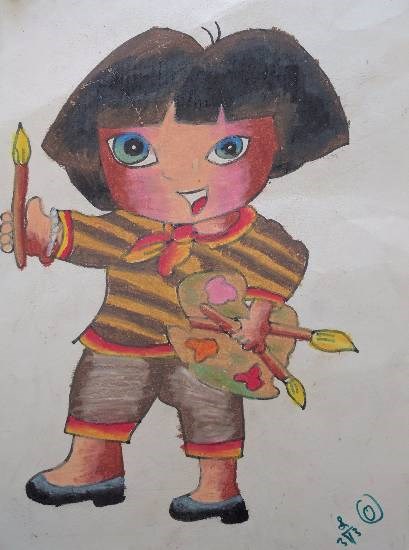 Dora, painting by Diya Raghu Katgeri