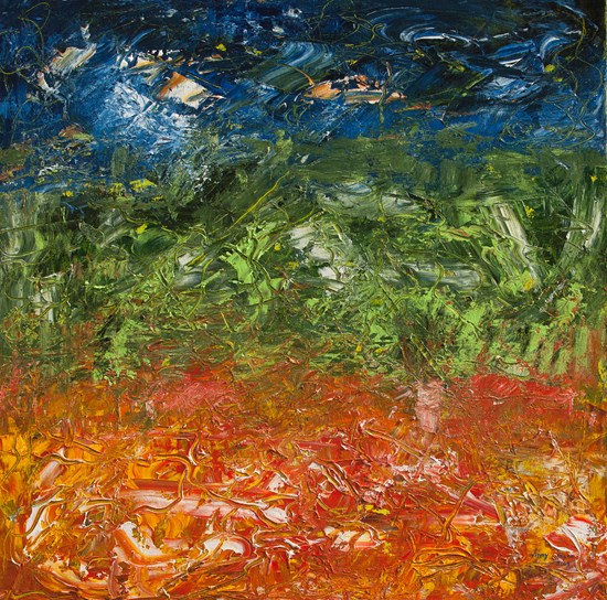 Fields, painting by Vinay Sane