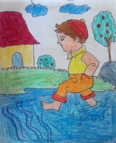 Painting  by Aaryan Umesh Kulkarni - Boy