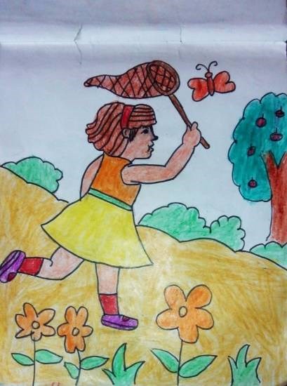 Girl, painting by Aaryan Umesh Kulkarni