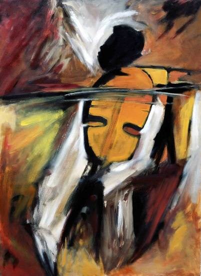 Towards Crescendo, painting by Milon Mukherjee
