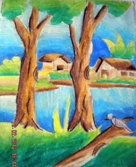 Nature, painting by Siddhanth Mukul Saha