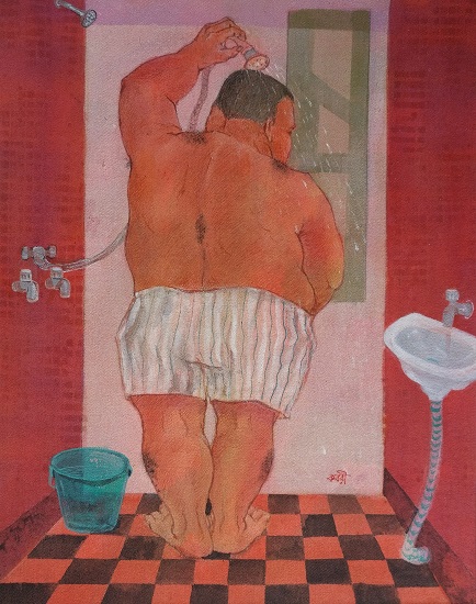 painting by Kabari Banerjee - Untitled