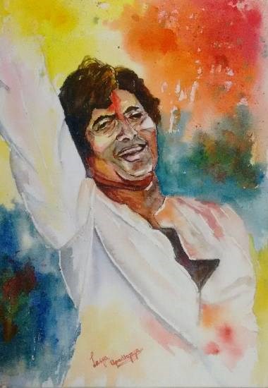 Rang Barse, painting by Lasya Upadhyaya