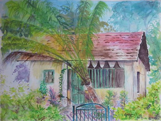 Memories of Shimoga, painting by Lasya Upadhyaya