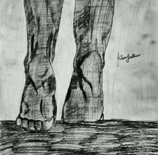 Untitled - 18, painting by Kiran Ravindra Jadhav