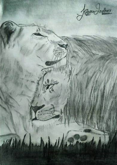 Untitled - 16, painting by Kiran Ravindra Jadhav