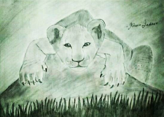 Untitled - 13, painting by Kiran Ravindra Jadhav