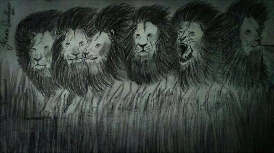 Untitled - 9, painting by Kiran Ravindra Jadhav