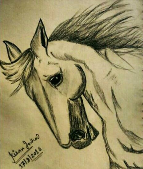 Untitled - 3, painting by Kiran Ravindra Jadhav