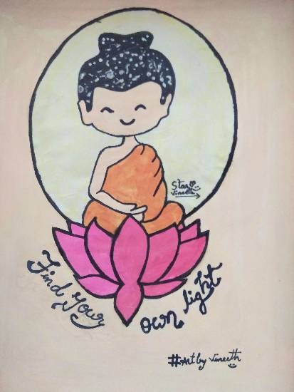 Untitled - 19, painting by Vineet kovuru