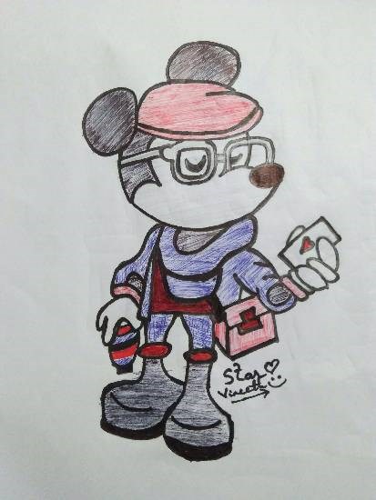 Untitled - 18, painting by Vineet kovuru