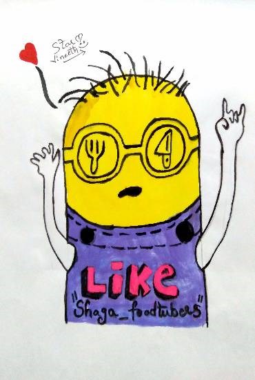 Untitled - 16, painting by Vineet kovuru