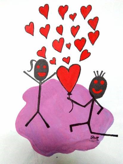 Untitled - 9, painting by Vineet kovuru