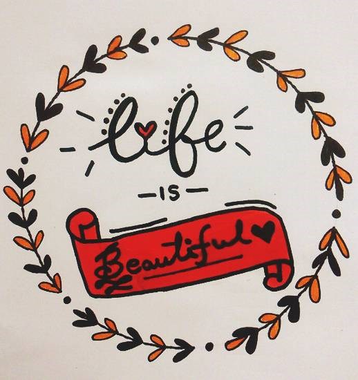 Life is beautiful, painting by Vineet kovuru