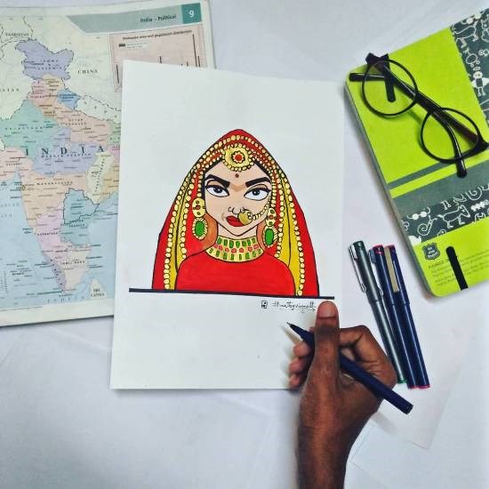 Padmaavat, painting by Vineet kovuru