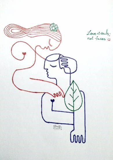 Untitled - 21, painting by Vineet kovuru