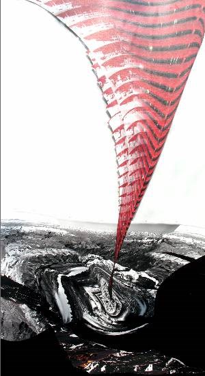 In transit - 31, painting by Malavika Mandal Andrew