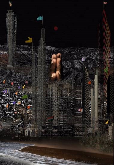 To_From_3, painting by Malavika Mandal Andrew