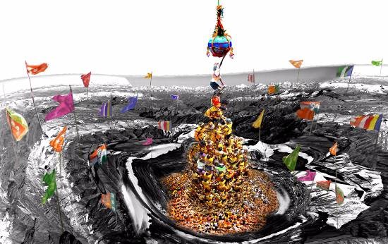 To_ From_ 1, painting by Malavika Mandal Andrew