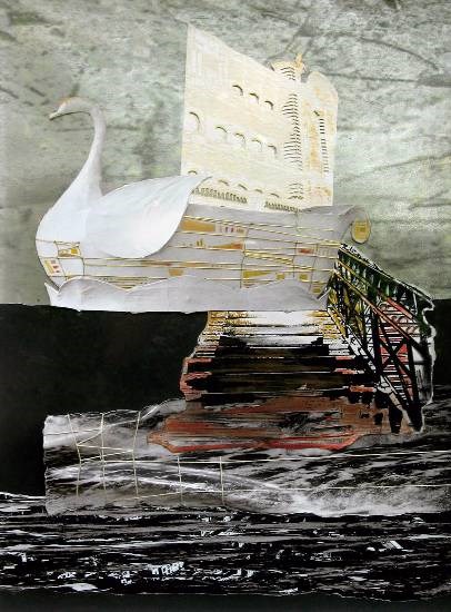 In Transit - 15, painting by Malavika Mandal Andrew
