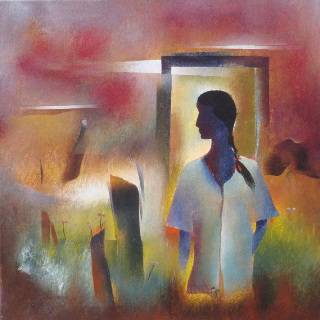 painting by Bhawana Choudhary - A Girl