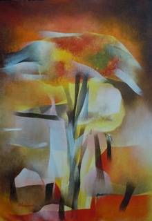 painting by Bhawana Choudhary - Amaltas