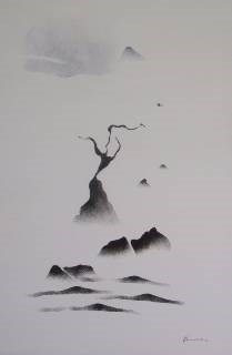 Baobab Dancing Tree I, painting by Bhawana Choudhary