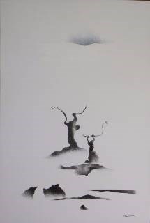 Baobab Dancing Tree II, painting by Bhawana Choudhary