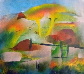 Autumn, painting by Bhawana Choudhary