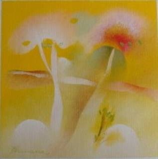 Blooming II, painting by Bhawana Choudhary