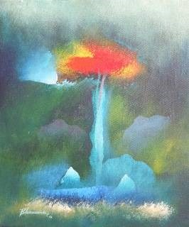Blue Stone, painting by Bhawana Choudhary