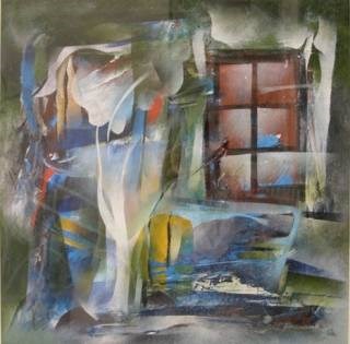 Blues II, painting by Bhawana Choudhary