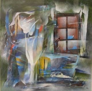 Blues II, painting by Bhawana Choudhary