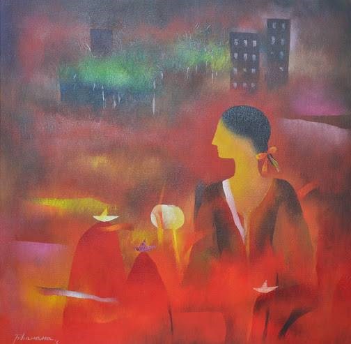 Childhood Memories, painting by Bhawana Choudhary