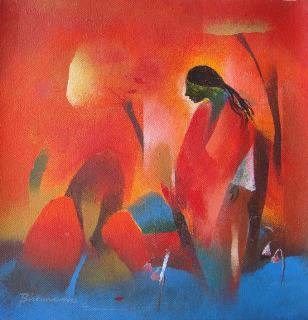 God of Nature, painting by Bhawana Choudhary