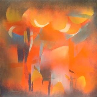 Singing Bird, painting by Bhawana Choudhary