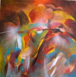 Twilight, painting by Bhawana Choudhary