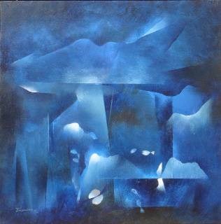 Water, painting by Bhawana Choudhary