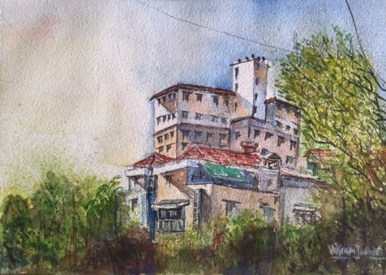 
Light - n - Shadow 5, painting by Vikram Jadhav